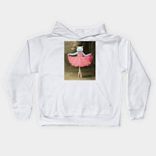 Ballerina Kitten Kids Hoodie